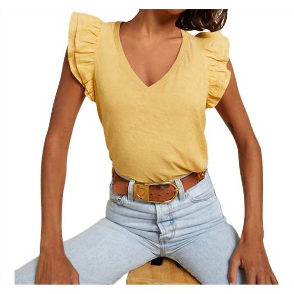 NEW NATION LTD rylan ruffle tank in daisy - Picture 2 of 3